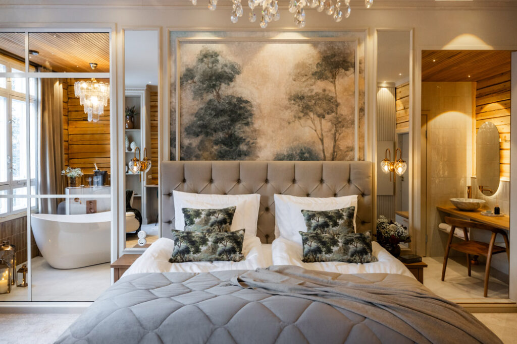 Skyra retreat grande suite bedroom close up 1