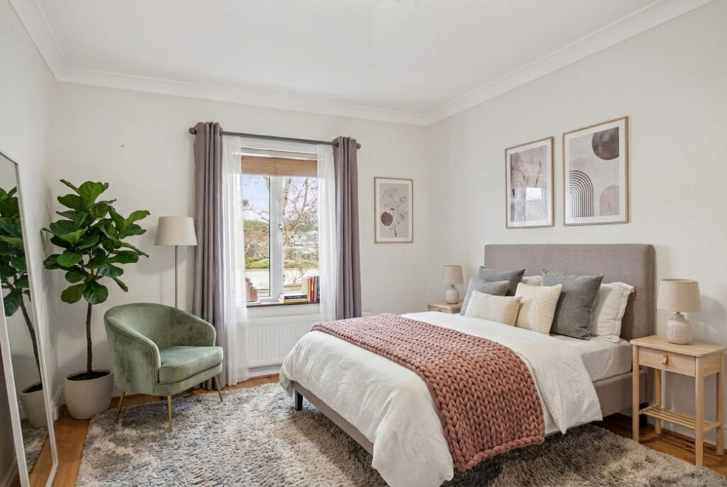 17 print Bedroom Staged