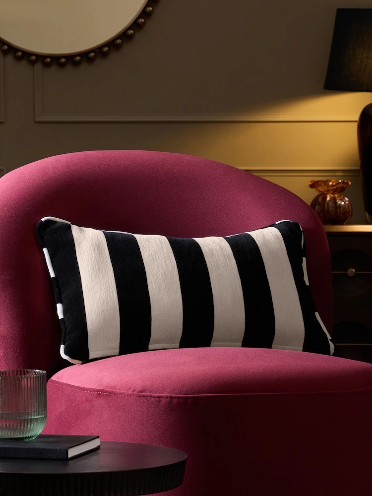 Next Chenille stripe cushionW84620s