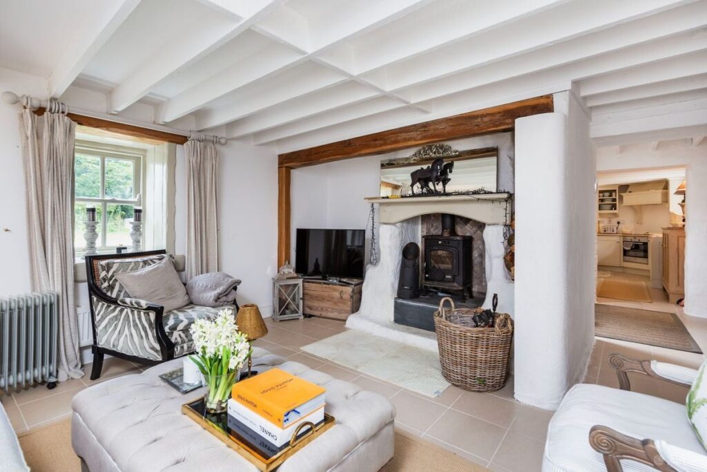 living room fireplace