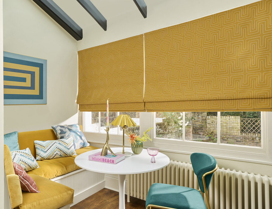 HILLARYS 2025 JONATHAN ADLER COLLECTION ROMAN BLINDS LISBON MUSTARD 039