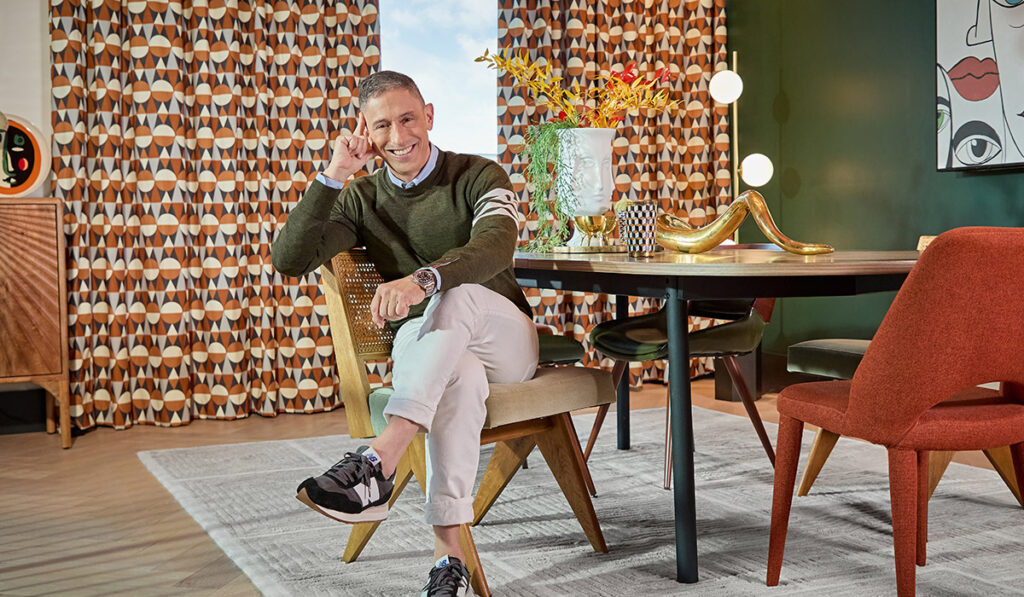 LEAD HILLARYS 2025 JA COLLECTION WITH JONATHAN CURTAINS PICADILLY DOTS AMBER