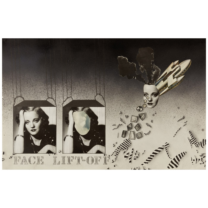 Mixed Media Collage on Paper Face Lift Off by Diane Keaton American 1946–2025 estimated at 400 – 600