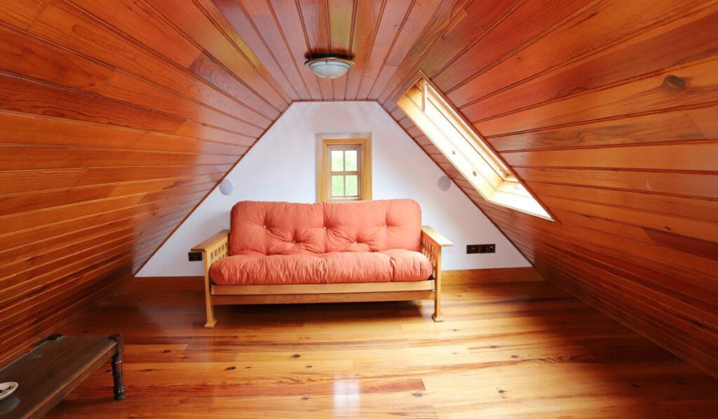 18th-century cottage up front with a modern 2-storey extension out back 7 Burren Attic