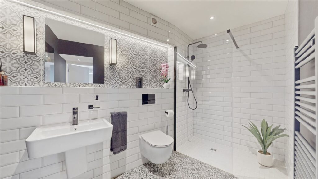 downstairs shower