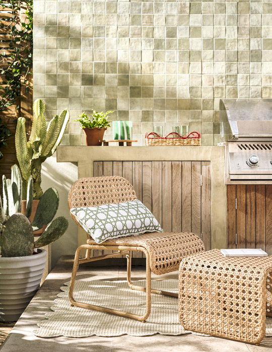 Rattan and cane weaves its magic for every-sized outdoor space and budget 3 Habitat SS26 Verde Luxe Outdoor