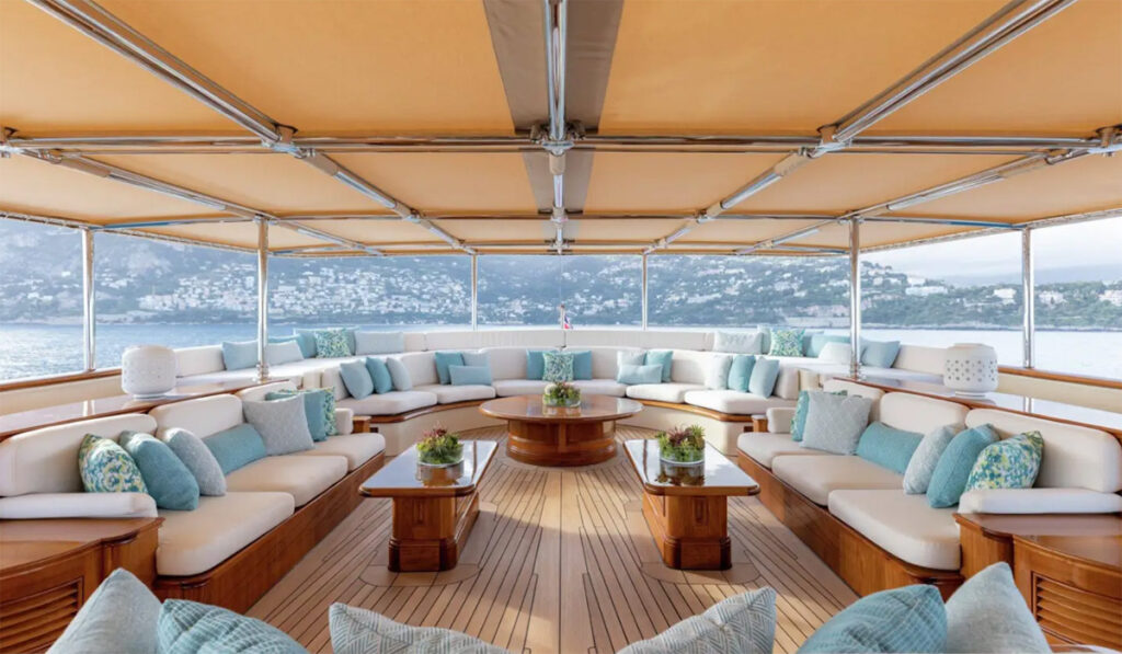 Inside Irish billionaire's superyacht, where Dua Lipa celebrated her wedding 11 Deck on Nero yacht.