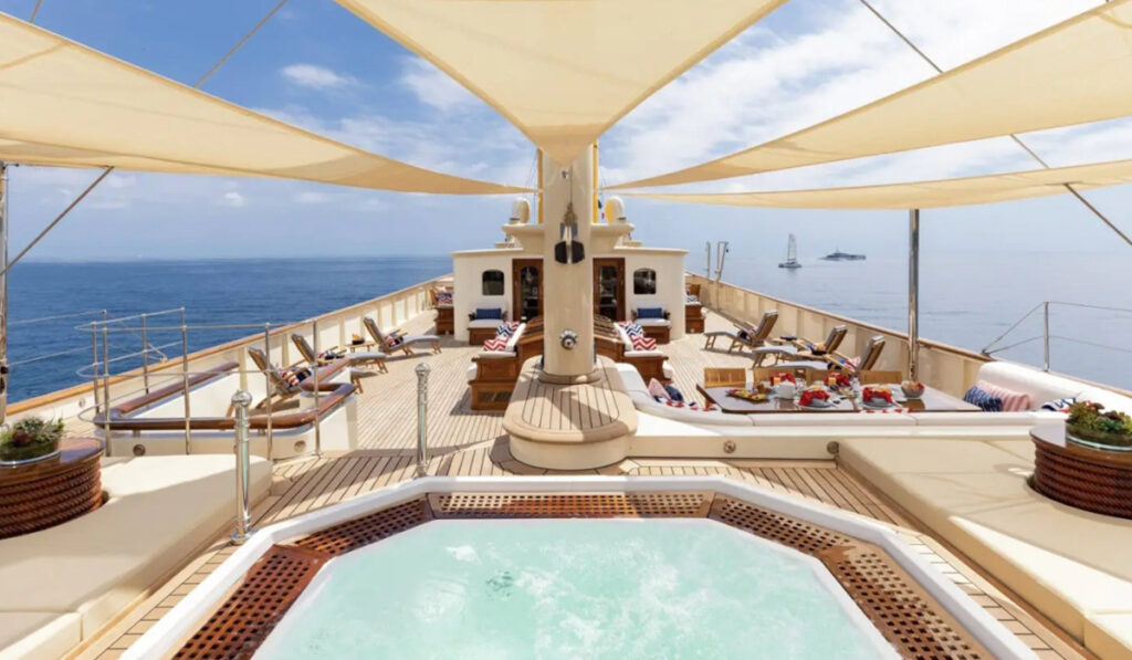 Inside Irish billionaire's superyacht, where Dua Lipa celebrated her wedding 9 Deck on Nero yacht.