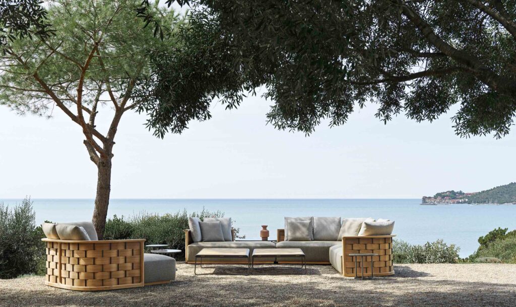 Rattan and cane weaves its magic for every-sized outdoor space and budget 5 Vincent Van Duysen for MolteniC