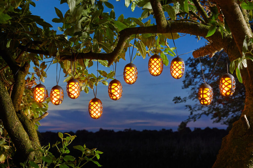 Arboretum SOLAR LIGHTS 4 Flaming String Lights E29.95