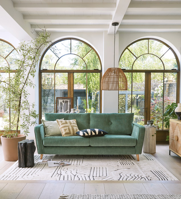 French Connection Carlisle 4 Seater Sofa in Carlisle Plainavailable exclusively at DFS 1