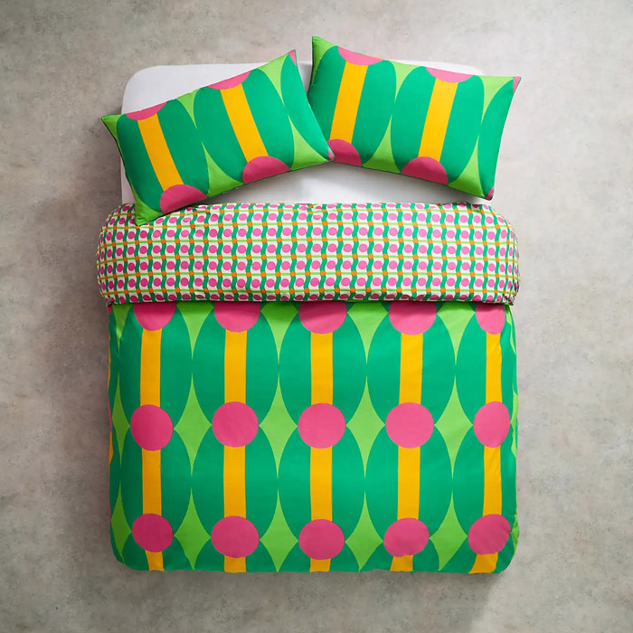 Bringing joy to every room, Yinka Ilori’s new Dunelm collection is on point 4 bed linen