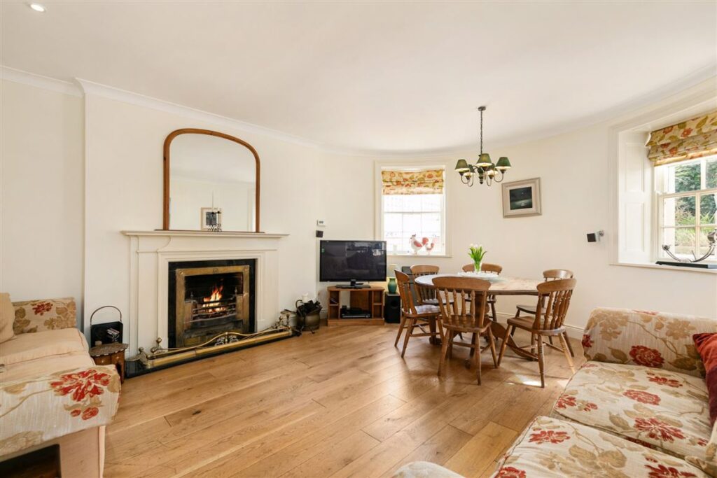 family room with open fire 1