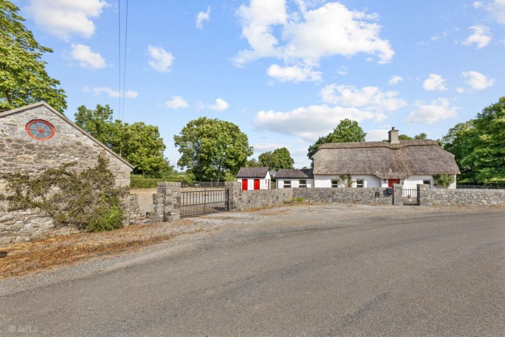wide shot of propertiy and stable