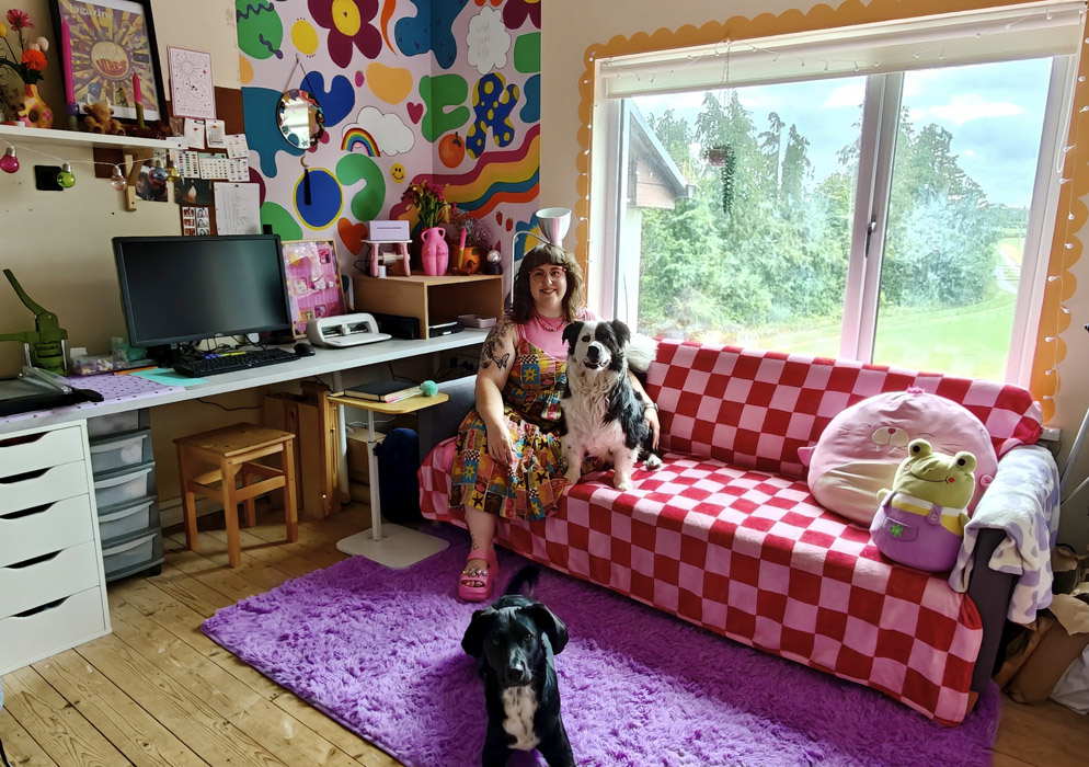 How The ColourPop Brunette is making the move from renter to mortgage applicant 4 me in studio with dogs