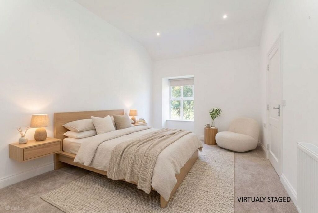 Own-door three-bed apartment in the Disney film location of Enniskerry, €425k 7 virtually staged bedroom 1