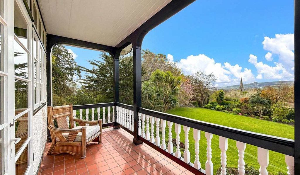 Edwardian style in Killiney, with acres of space, for a cool €3.5m 7 Steeplewood balcony and view