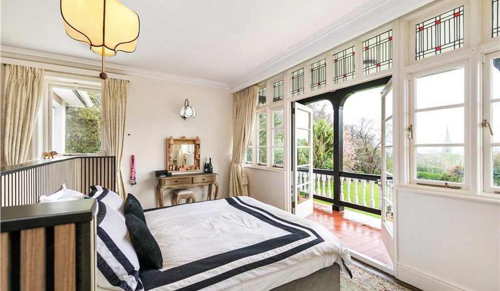 Edwardian style in Killiney, with acres of space, for a cool €3.5m 6 Steeplewood bedroom and balcony 2