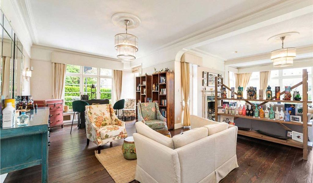 Edwardian style in Killiney, with acres of space, for a cool €3.5m 5 Steeplewood drawing room with drinks