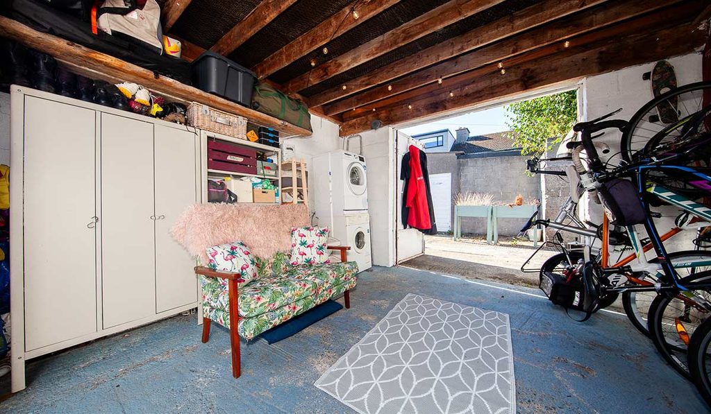 Big charm in a little cottage at a low price in Clontarf 6 clontarf cottage garage interior