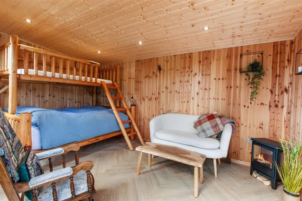 interior of modern garden room