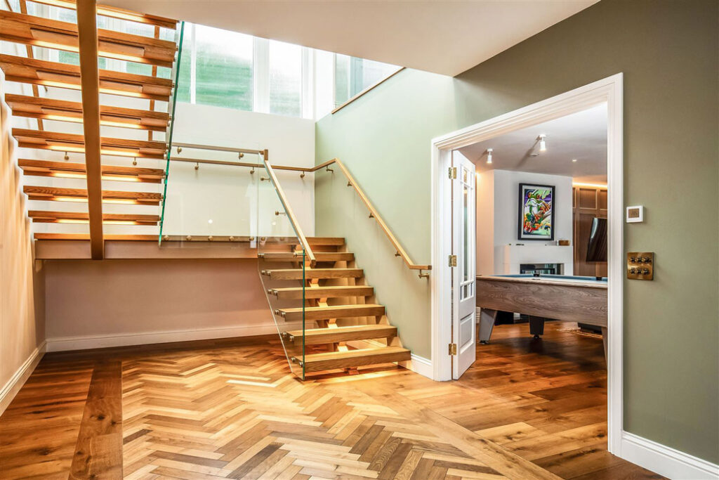 open riser stairs