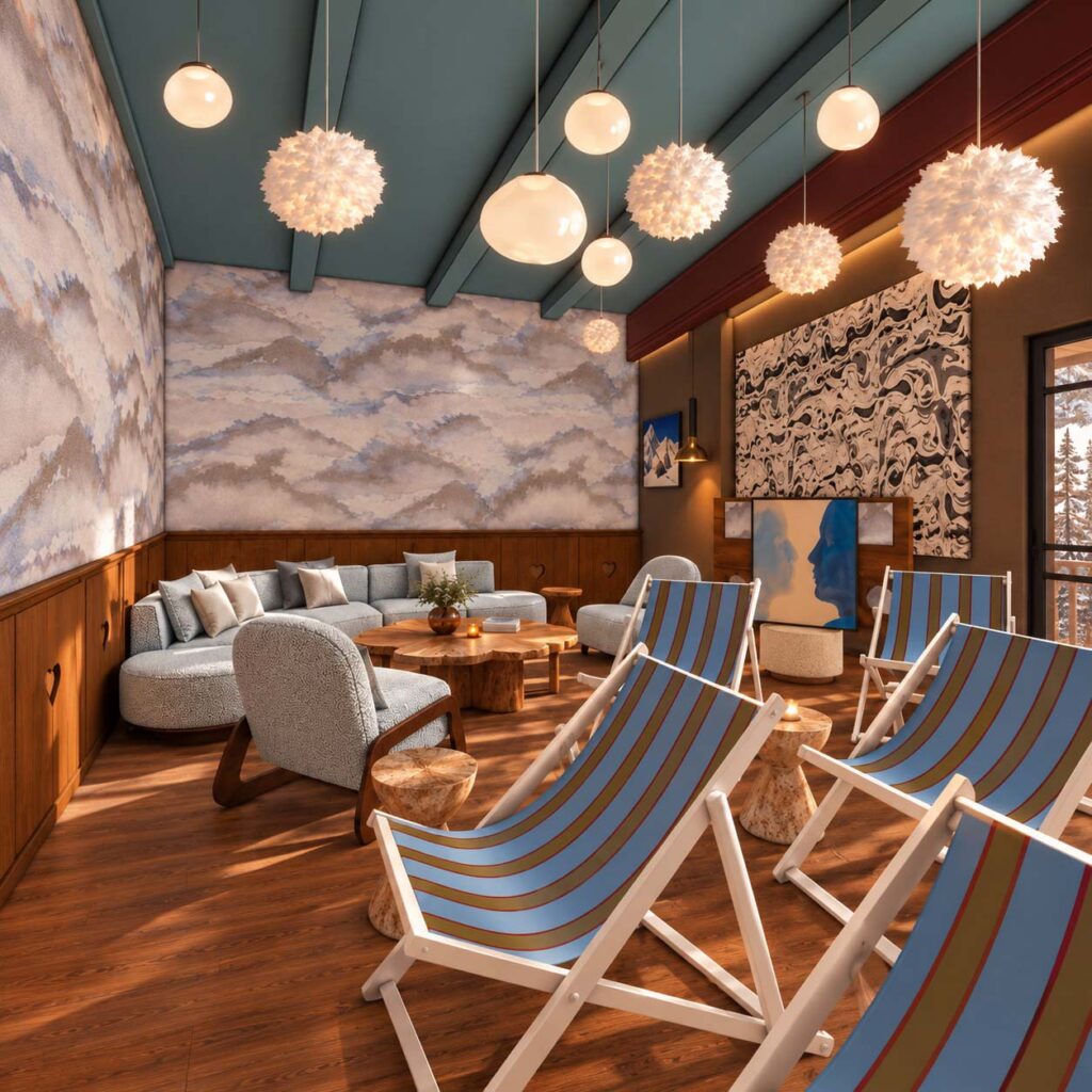 Fur real? Claudia Dorsch gives the ski chalet a very on-trend update 6 2 terrace