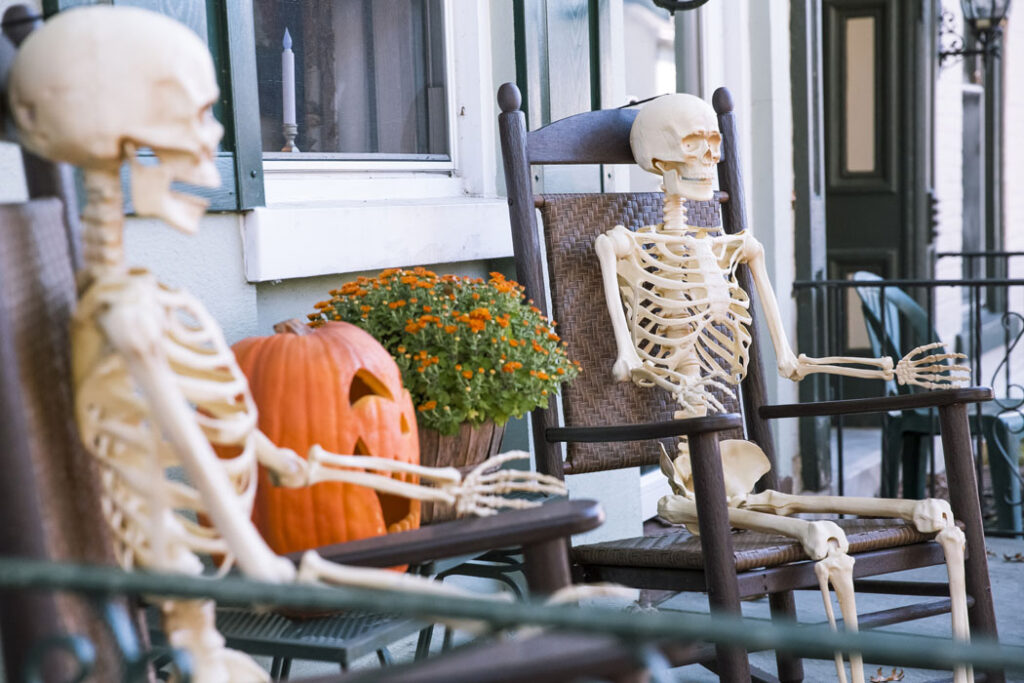 Giant skeletons are the Halloween decorating trope of choice in Dublin's suburbs 2 GettyImages 2177461380 1