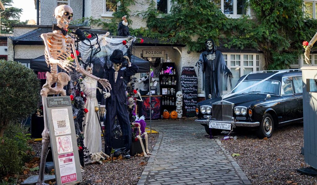 Giant skeletons are the Halloween decorating trope of choice in Dublin's suburbs 3 Halloween House 2