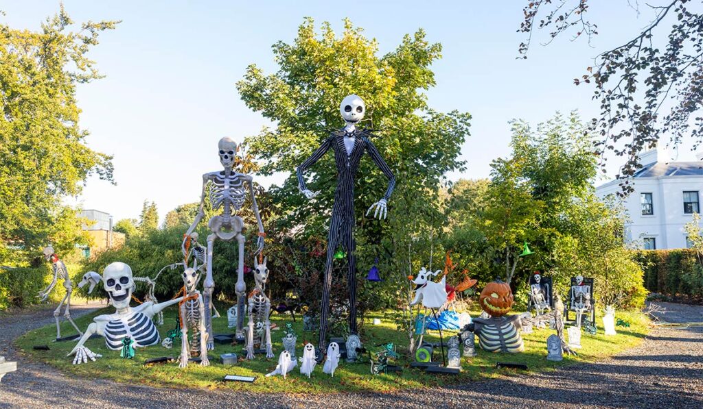 Giant skeletons are the Halloween decorating trope of choice in Dublin's suburbs 4 Halloween House 8
