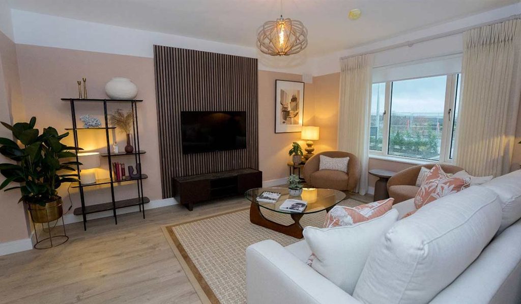 Heathfield living space media wall
