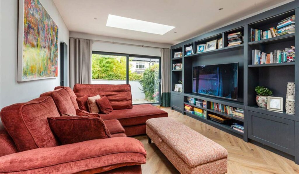 Three-bed home in Templeogue popping in colour is perfect for families 5 Templeogue Living Room