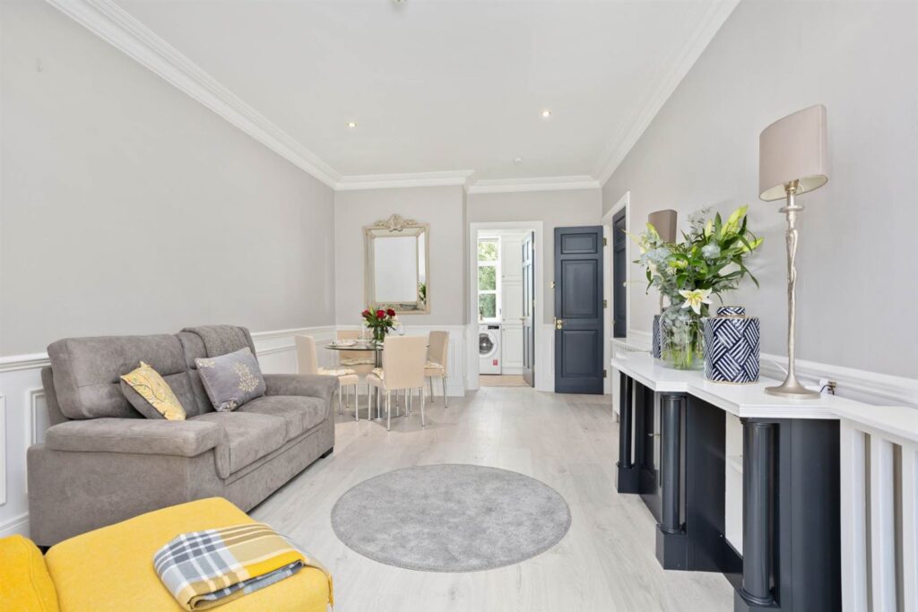 living room to kitchen