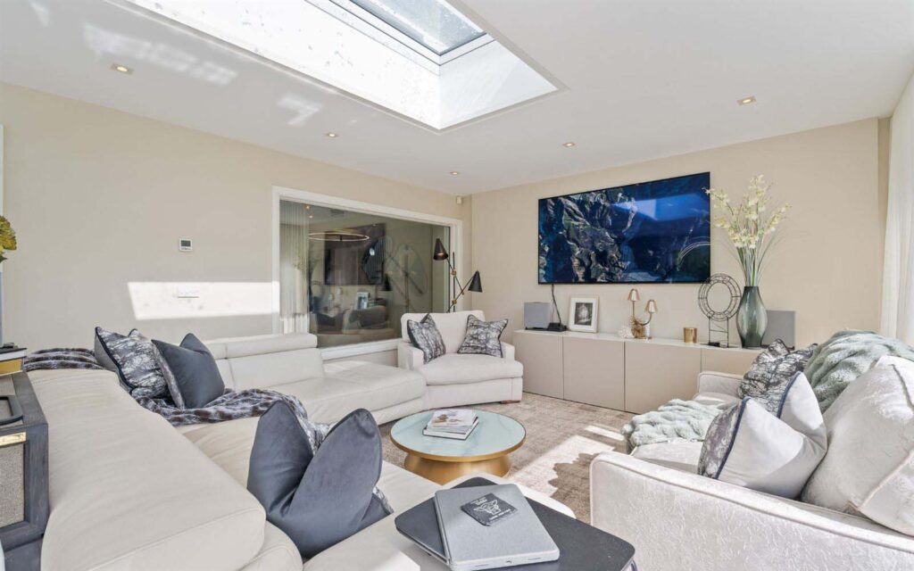 lounge overlooking garden