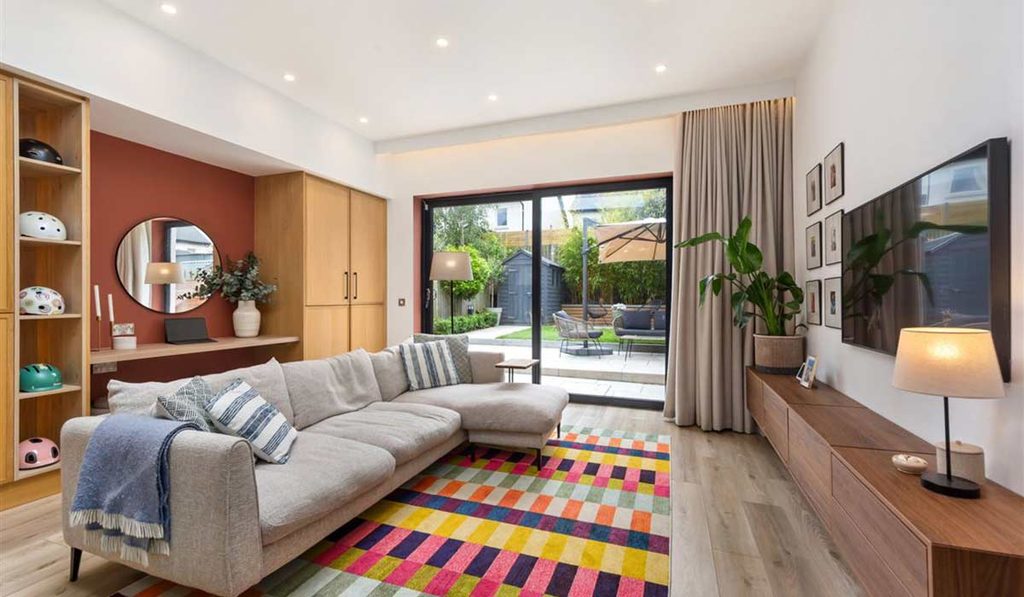 shackleton living room colourful rug 1