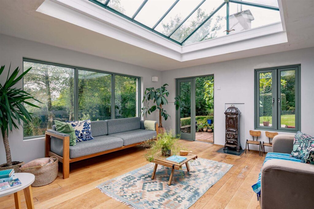Rural idyll only 4.5 kilometres from thriving Kerry market town 4 sunroom with lantern rooflight